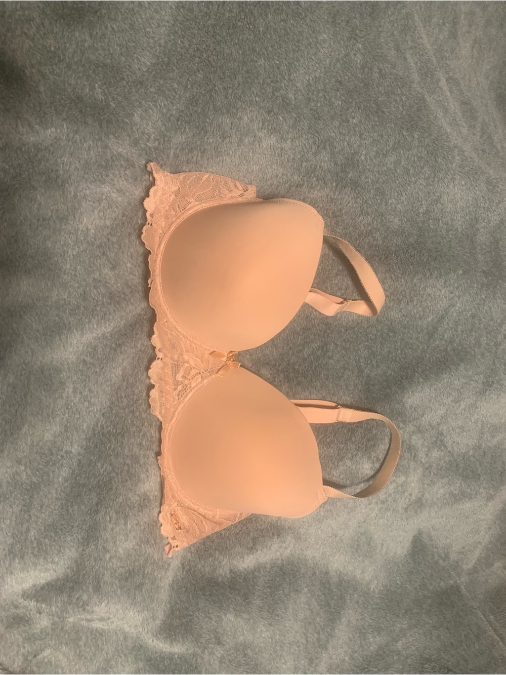 Women's Light beige Lace-Trim T-Shirt Bra